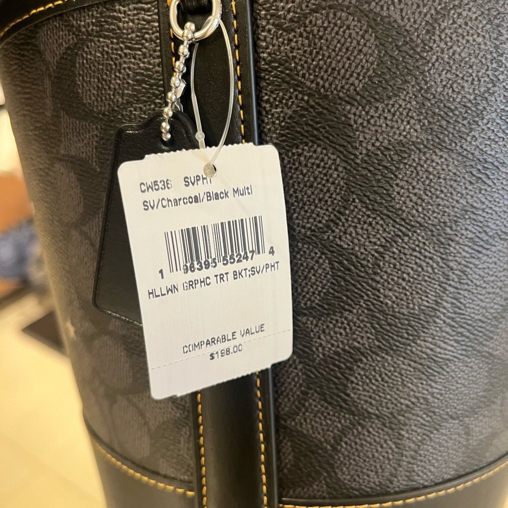 Coach Halloween Black Cat Bucket Bag - Picture 3 of 4